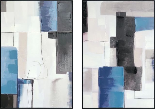 Classy Art Hand Painted Textured Canvas Wall Art Set-0