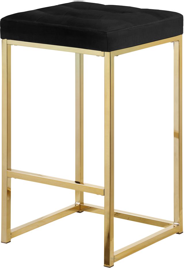 Meridian Furniture Nicola Black Velvet Counter Stool-0