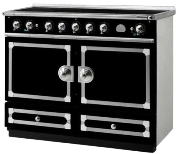 La Cornue CornuFé 110 43" Gloss Black Pro Style Induction Range-1