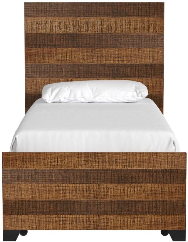Westwood Design Urban Rustic Brushed Wheat Youth Twin Panel Storage Bed-2