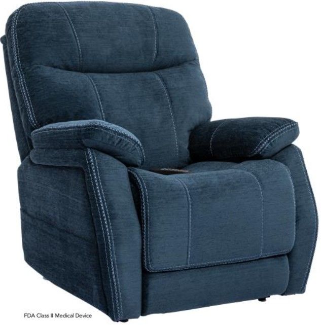 Mega Motion® iNFI Elite MegaGuard® Velvety Navy Power Lift Recliner-4
