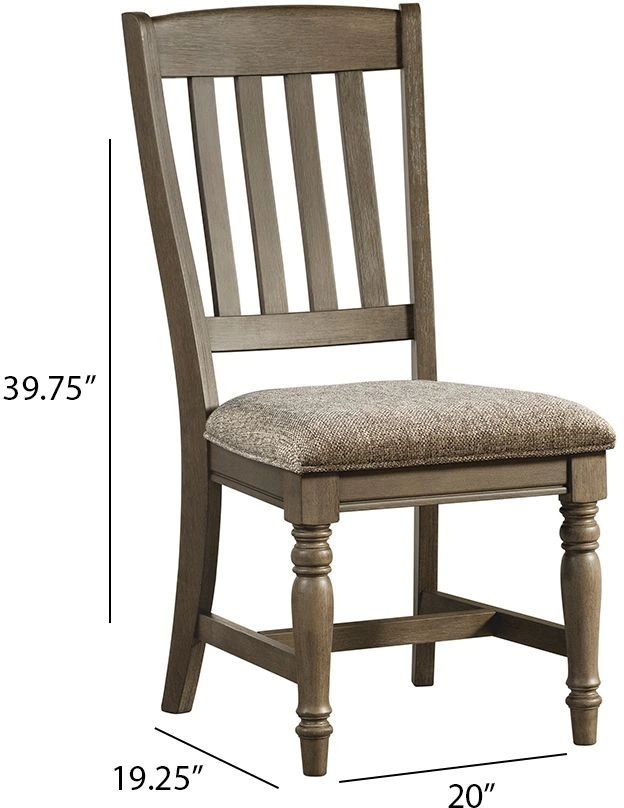 Intercon Balboa Park Brown/Roasted Oak Slat Dining Side Chair-3