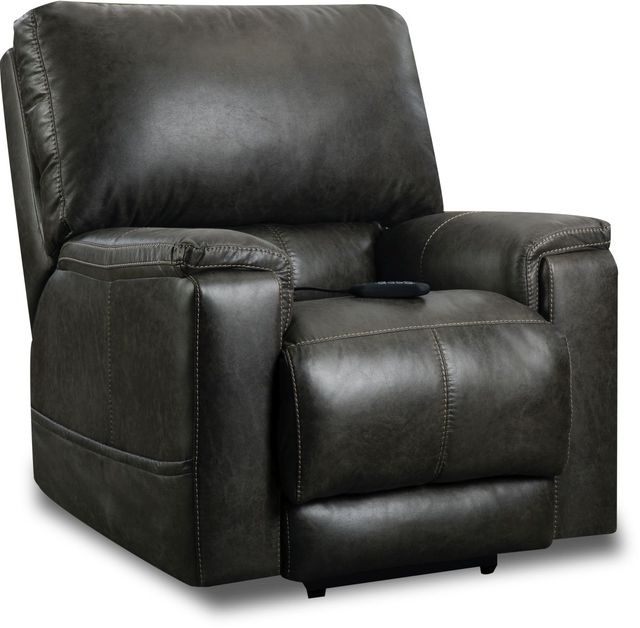 HomeStretch Black Wall-Saving Power Recliner-0