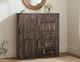International Furniture Direct Balam Black Gentleman's Chest-1