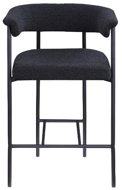Meridian Furniture Malin Black/Matte Black Counter Stool-1