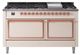Ilve® Nostalgie II Noblesse 60'' Antique White Pro Style Dual Fuel Range with Copper Trim-0