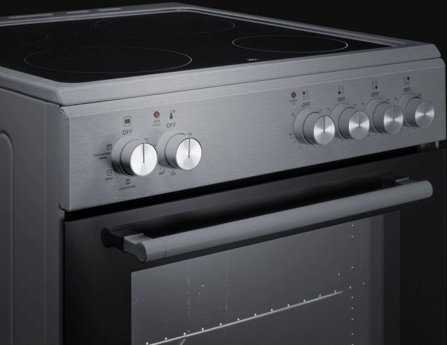Summit® 24" Stainless Look Slide-In Electric Range-3