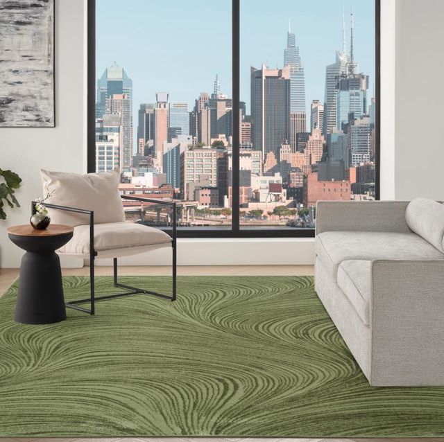 Nourison Home™ Central Park West Green 5'x7' Area Rug-1