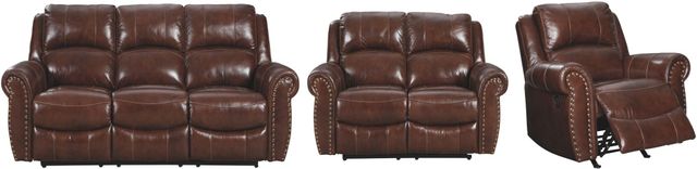 Signature Design by Ashley® Bingen 3-Piece Harness Reclining Living Room Set-0