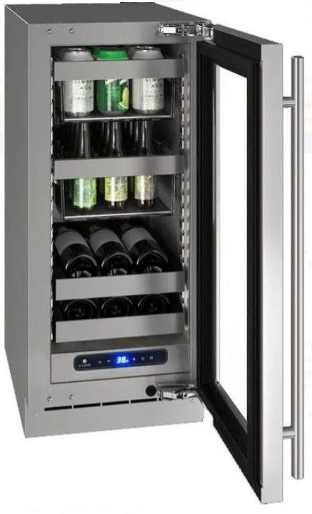 U-Line® 15" Undercounter Beverage Center with U-Adjust-1