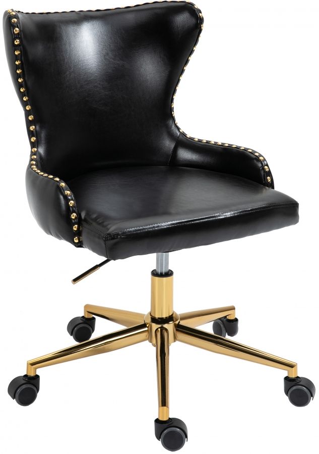 Meridian Furniture Hendrix Black Faux Leather Office Chair-0