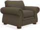 La-Z-Boy® Pembroke Premier Mocha Stationary Chair with Nailhead Trim-5