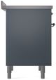 Ilve® Nostalgie II Series 36" Blue Grey Pro Style Induction Range-4