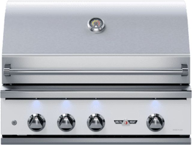 Delta Heat 3-Burner Stainless Steel/White Built-In Natural Gas Grill-0