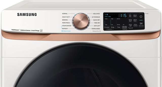Samsung Ivory Front Load Washer & Electric Dryer Laundry Pair-4