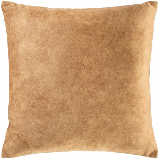 Surya Collins Camel 20"x20" Toss Pillow with Down Insert-0