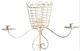 A & B Home White Candle Holder-1