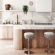 TOV Furniture Astro Gray/White Adjustable Stool-1
