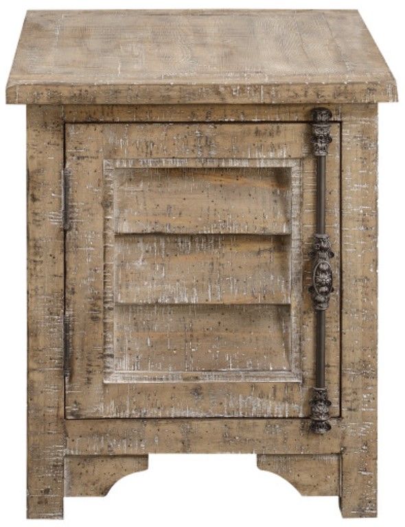 Emerald Home Interlude Sandstone Buff Chairside Table-2