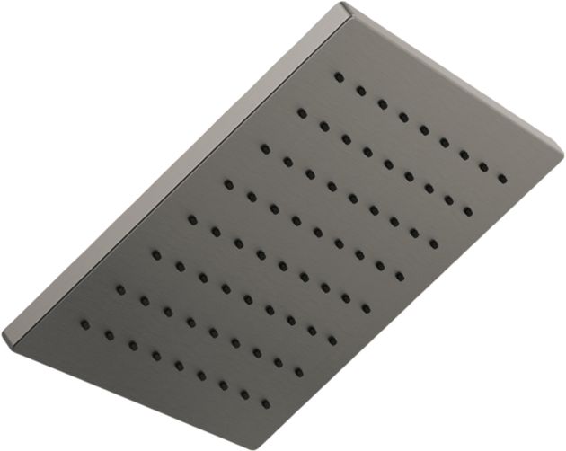 Delta Universal Showering Components Lumicoat® Black Stainless Square Single-Setting Metal Raincan Shower Head-0