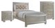 Elements International Platinum 3-Piece Champagne Full Youth Bedroom Set-0