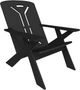 Unwasted® Long Pause Black Plastic Outdoor Accent Chair-0