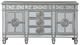ACME Furniture Varian Antique Platinum/Mirrored 2-Door Server-3