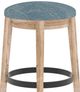 Canadel Loft Natural Washed Upholstered Swivel Stool-1