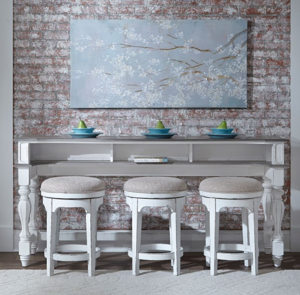 Liberty Furniture Magnolia Manor Console Swivel Stool - Thumbnail 3