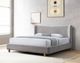 ACME Furniture Melbourne Gray Eastern King Upholstered Panel Bed-1