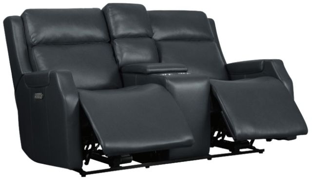 Hooker® Furniture MS Nelson Salvo Denim Power Reclining Loveseat with Power Headrests and Lumbar-1