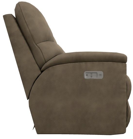 La-Z-Boy® Brooks Mushroom Power Reclining Loveseat with Console and Headrest-2