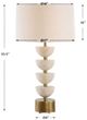 Uttermost® Hemisphere Brass/Travertine Table Lamp-2