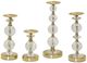 Stylecraft 4-Piece Polished Gold Candle Holder Set-0