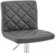 Armen Living Duval Gray Adjustable Swivel Bar Stool-3
