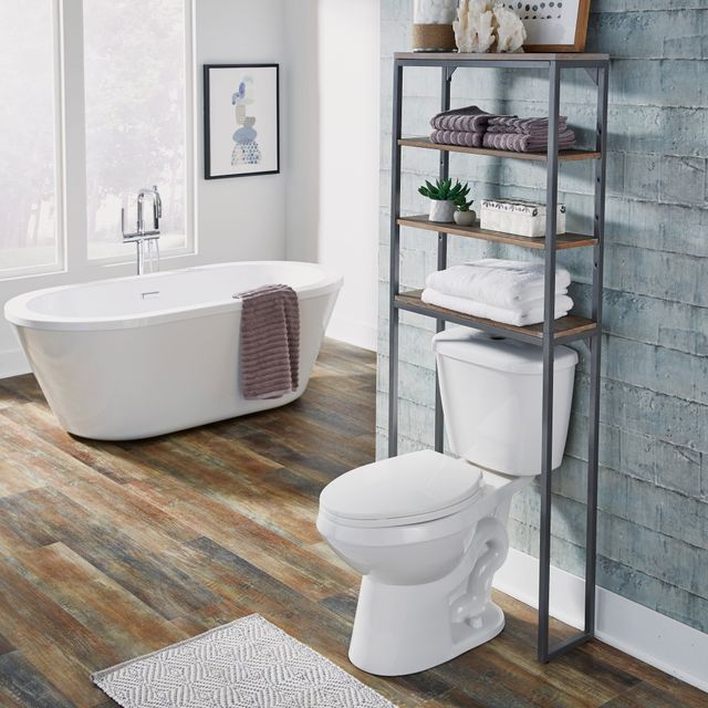 homestyles® Barnside Gray Over The Commode Stand-3