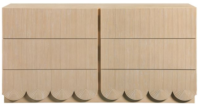 Meridian Furniture Scallop Natural Dresser-1