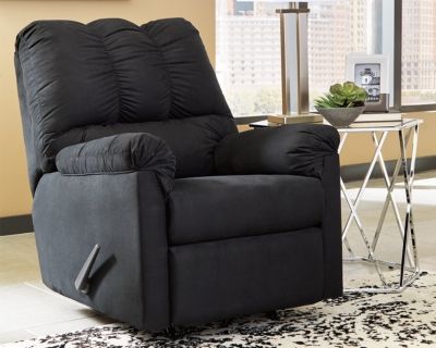Signature Design by Ashley® Darcy Black Rocker Recliner-1
