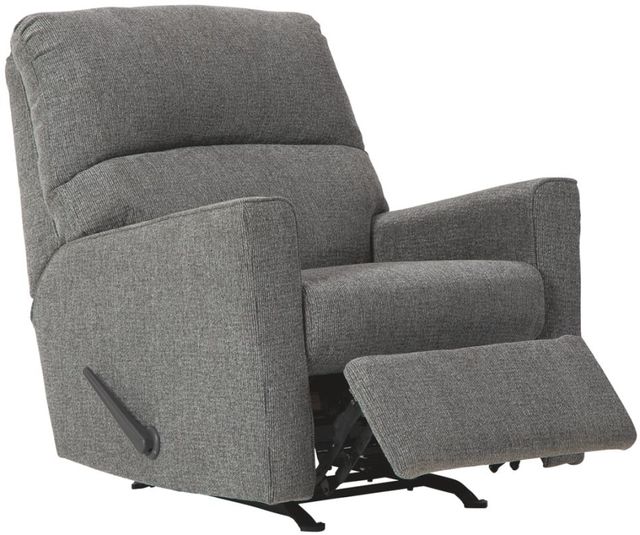 Benchcraft® Dalhart Charcoal Rocker Recliner-2