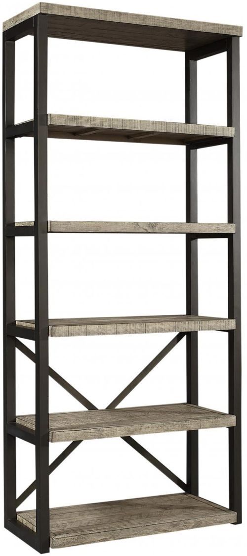 aspenhome® Grayson Cinder Gray Open Display Case-0