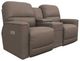 La-Z-Boy® Cade Stone Leather Power Reclining Loveseat with Console and Headrest-0