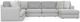 Jackson Furniture Logan 3-Piece Gray U-Shape Right-Arm Facing Sectional and Chaise-1