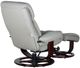 BarcaLounger® Dawson Roman Light Gray Swivel Reclining Pedestal Chair and Ottoman Set-4