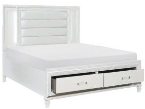 Mazin Furniture Tamsin White Queen Bed-2