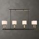 Uttermost® Franconia Matte Black/Natural/White 8-Light Pendant-1