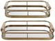 Uttermost® Rosea 2-Piece Brushed Gold Tray Set-3
