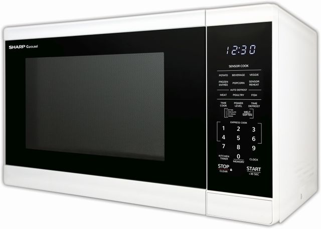 Sharp® Carousel® 1.4 Cu. Ft. White Countertop Microwave-1