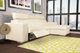 Fornirama 4710 3-Piece Off-White Reclining Sectional with Adjustable Headrest Set-1