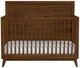 Elements International Malia Walnut Crib with High Headboard and Guardrail-4