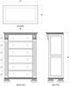 Bramble Customizable Charleston Tall Boy Dresser-1